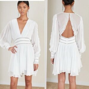 Magali Pascal Anthropologie Eve Lace White Mini Dress